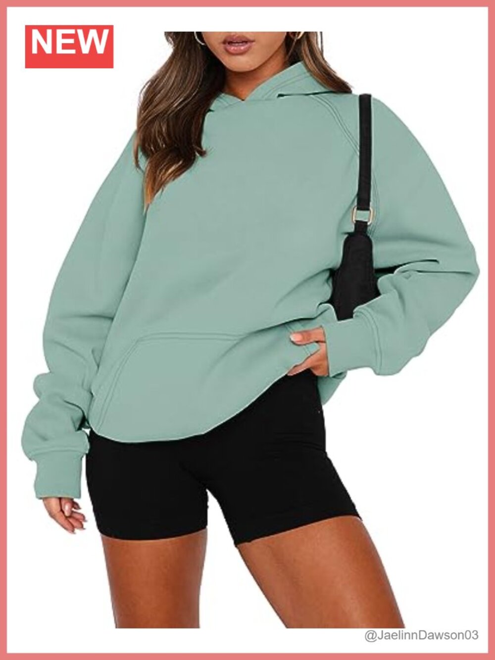 Women's Long Sleeve Hooded Pullover Sweatshirt Kangaroo Pocket Fleece